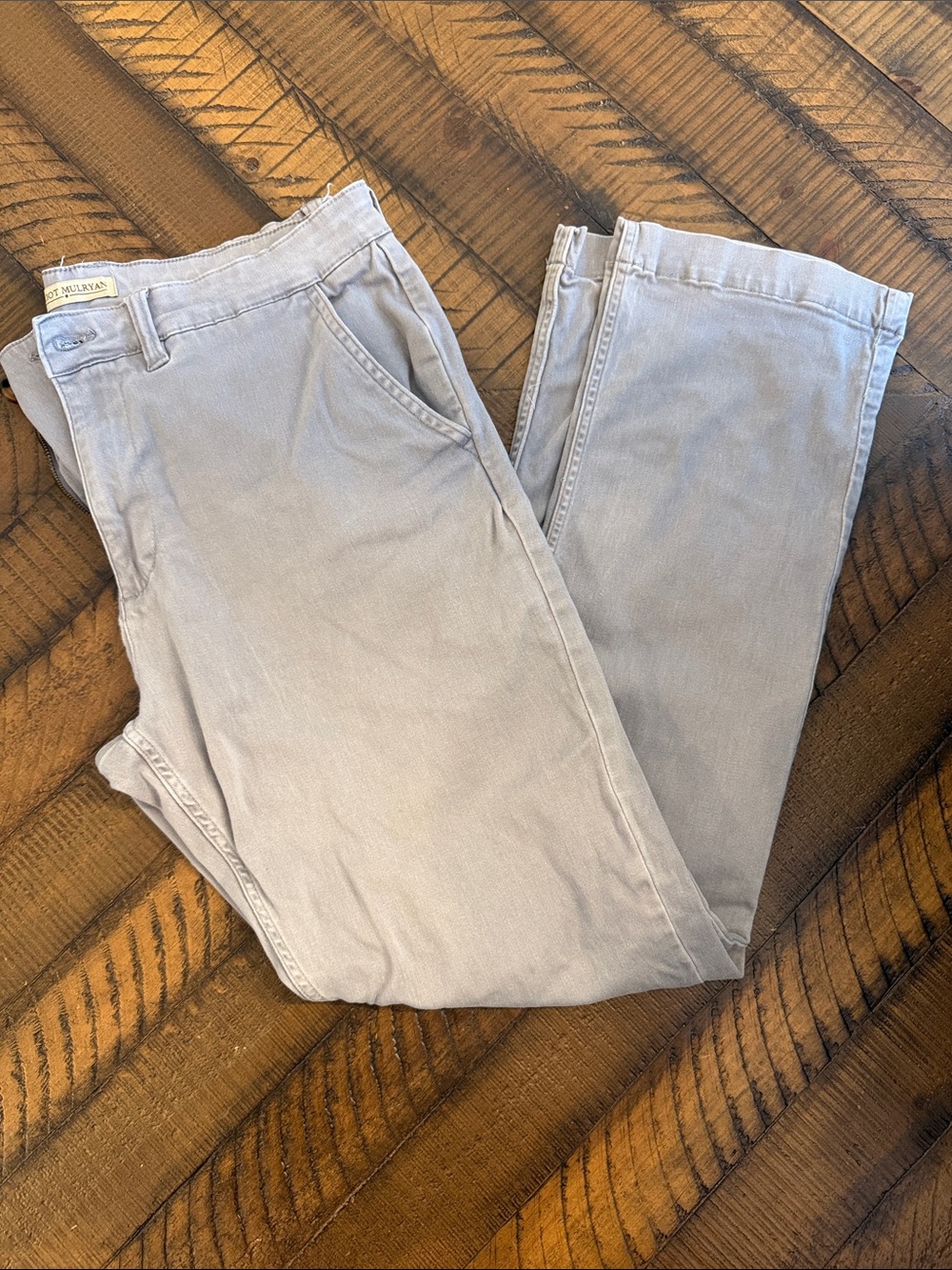 Men's Light Gray Chinos – Classic Straight Fit